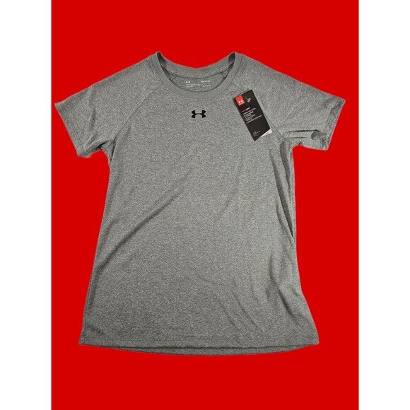 ALK Men's Small Under Armour UA Loose Heatgear Gray SS T-Shirt Shirt Tee Top NEW - Picture 1 of 7